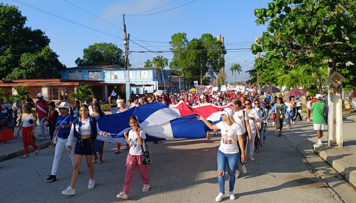 Jobabo se vistió de pueblo este 1º de Mayo